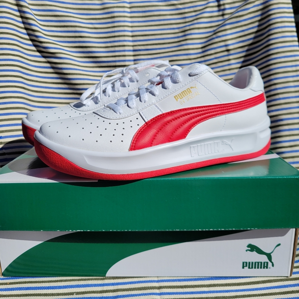 Puma GV Special jr White - Ribbon Red